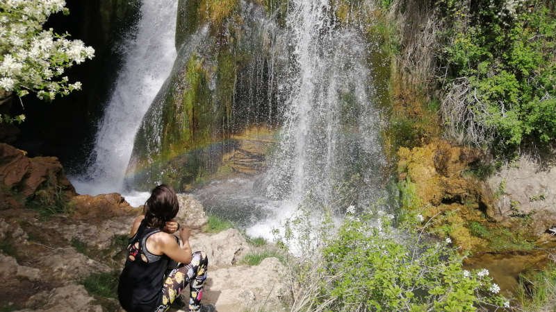 cascada calomarde, cascada de calomarde, cascada batida de calomarde, calomarde cascada, cascada calomarde teruel, cascada de calomarde y la ruta por el barranco de la hoz